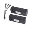2Pcs 3.7V 1800mAh Lithium Battery with Charging Line for F184 S93 L900 A258 Remote Control Drone