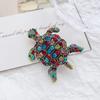 Cute Women Kids Turtle Transparent Rhinestone Brooches Pins Classic Shiny Boutique Decoration Animal Exquisite Badges Corsage
