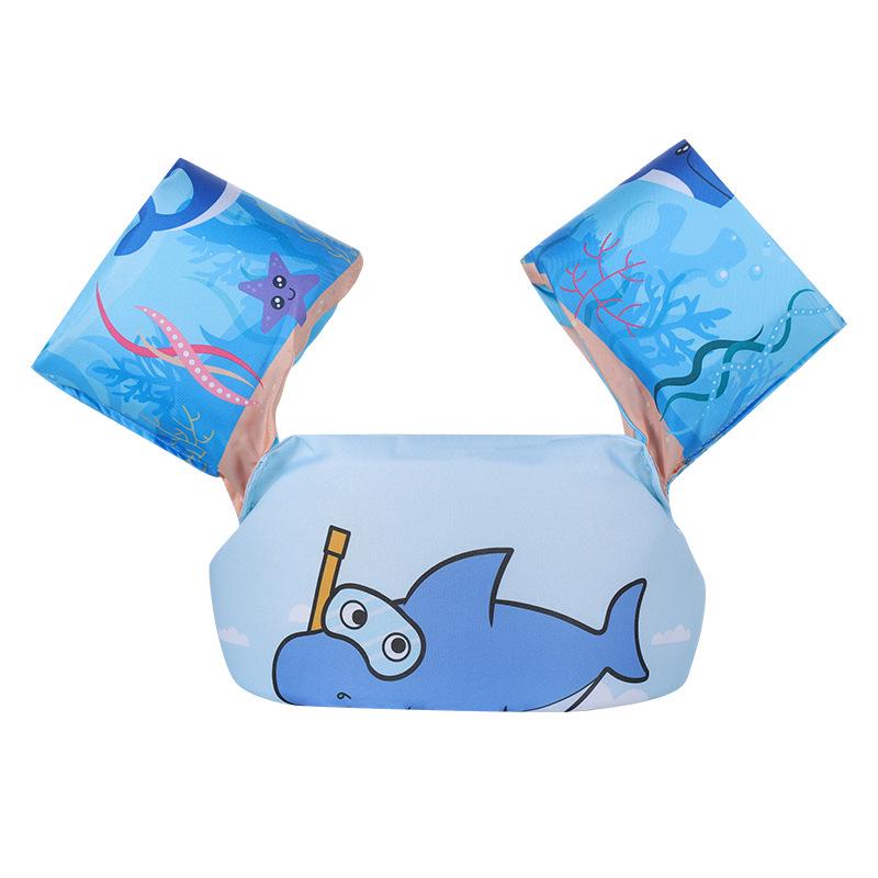 Cartoon Children's Buoyant Swimming Arm Ring Float Vest with Nylon/Polyester Material Life Jacket for Water Sports and Fishing
