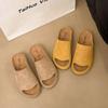 Плоская подошва универсальная мягкая подошва женские 2025 новый весенне-летний женский верхняя одежда тапочки сумка голова тапочки половина тапочек