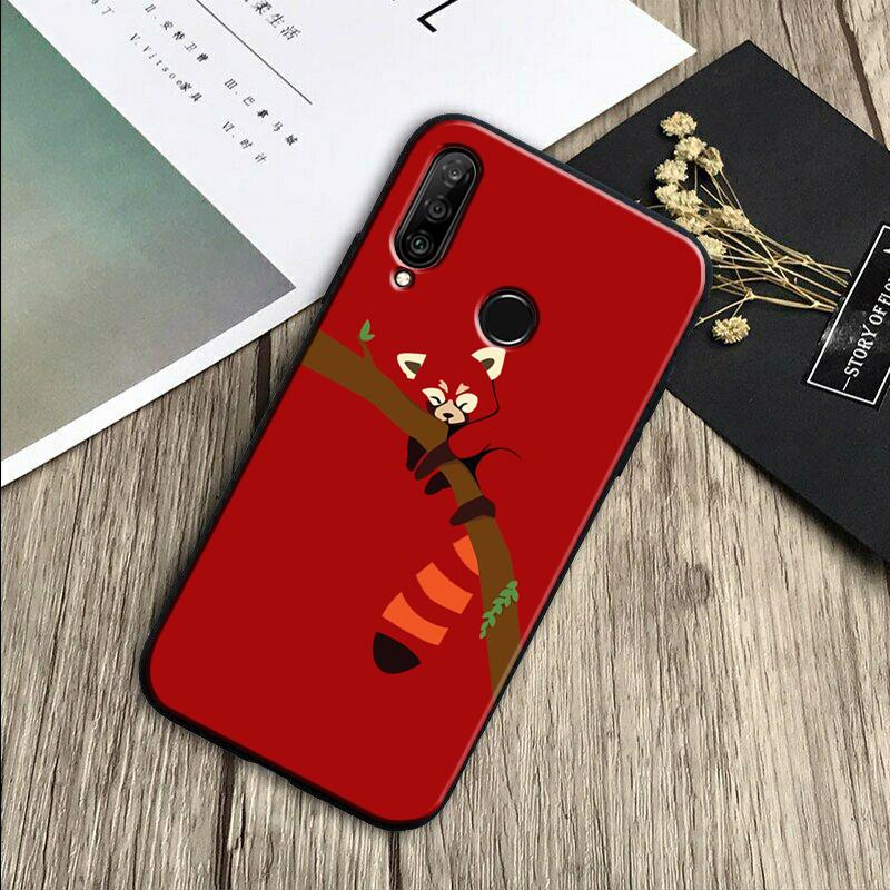 Red Panda Cute Animal For Huawei Nova Y70 Y91 Y61 Y72 Y73 Y90 Y60 3i 7i 8i 11 12i 9 10 SE P20 P30 Pro P40 Lite Case