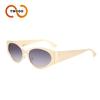 Two circles new futuristic YK stainless steel sunglasses punk hip hop babes men's and women's sunglasses T