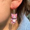 Trendy Cute Resin Cat Ear Hook Cartoon Girl Cat Earrings Sweet and Fresh Colorful Cat Earrings