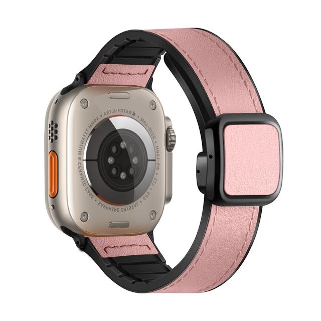 Ремешок для Apple Watch 45мм 44мм 49мм 42мм 40мм 41мм Магнитный кожаный браслет correa iWatch Series 9 8 7 6 5 4 3 SE Ultra 2