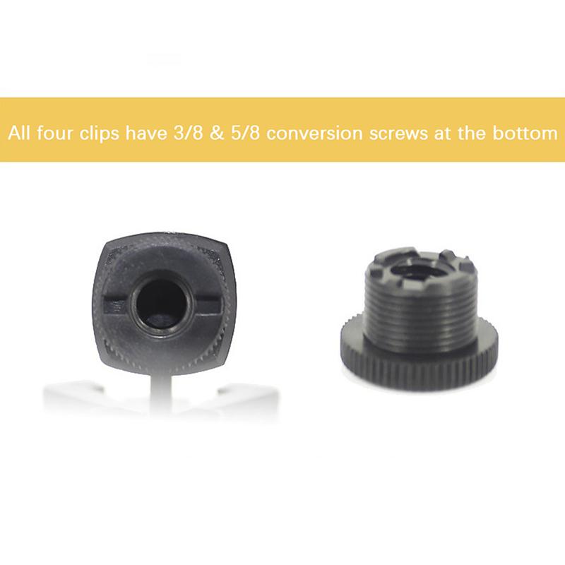 Многофункциональный держатель микрофона, универсальная подставка-клипса, вращающаяся, регулируемая