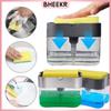 Kitchen and Bathroom Double-layer Sponge Box Hand Pressure Soap Dispenser Scouring Pad Dishwashing Brush Soap Box