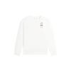 Li Ning Sports Lifestyle Series Logo Embroidered Fleece Warm Casual Long Sleeve Sweatshirt Unisex Sweatshirt Off-White AWDSF71-7