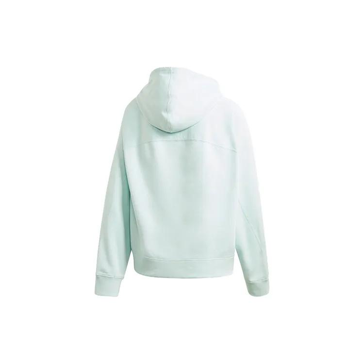Adidas Originals Sweatshirts Women's Teal Hooded Moderate Regular (Unisex) Sweatshirts FU3768