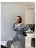 Early Autumn Milk-Style Sweater & Wide-Leg Pants Two-Piece: Playful Casual Sports Suit for Women