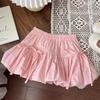 Sweet Bow Flower Bud Skirt New Children's Short Skirt Trendy Girl's Half Body Skirt  Kids