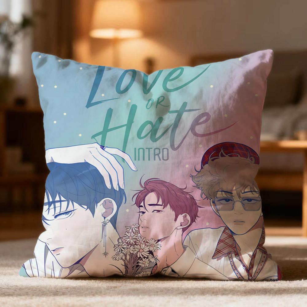 Модная сменная наволочка LLove or Hateew с эффектом cushion, мягкая, стирающаяся, для дивана, кровати, путешествий, офиса