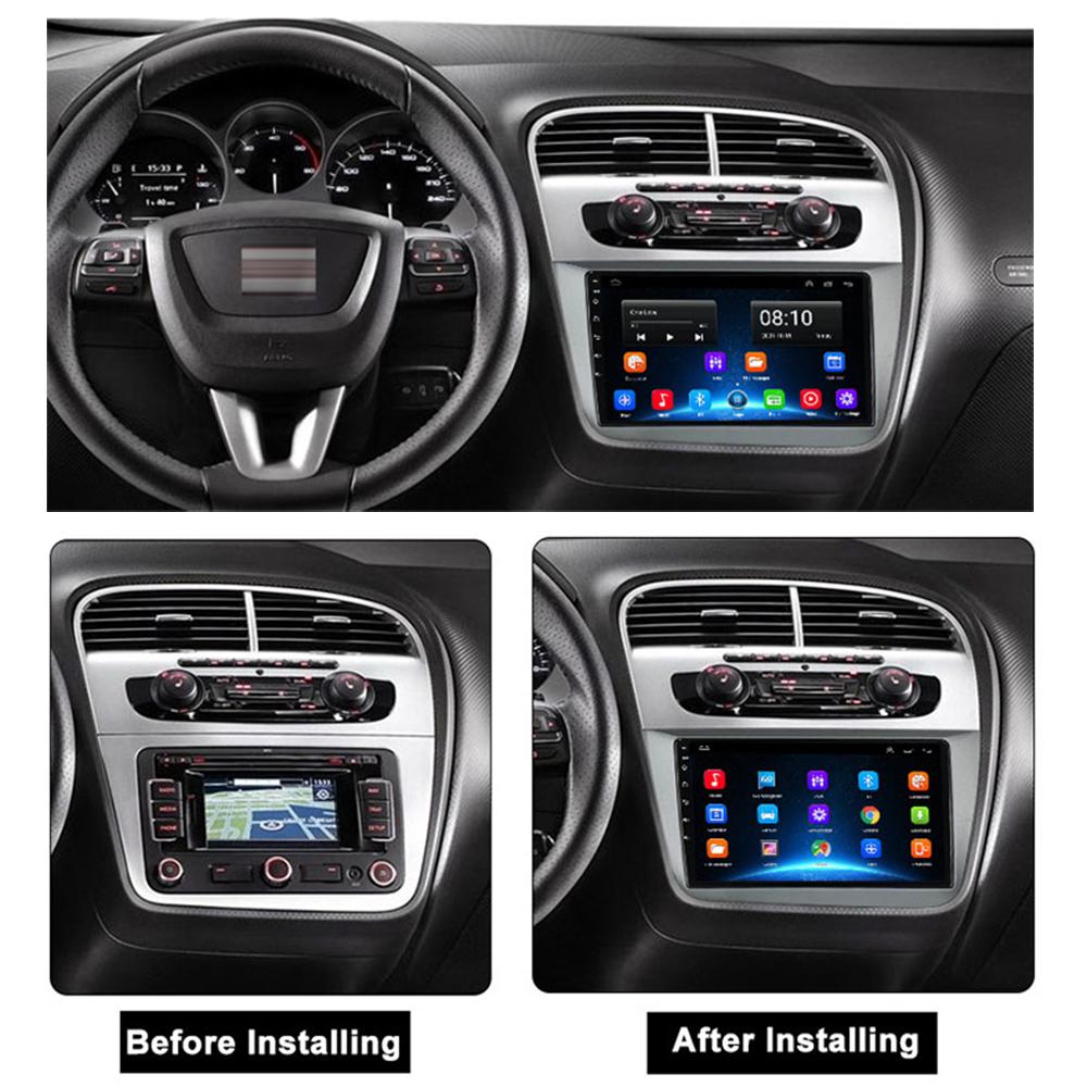 Car Radio Android 16 QLED Screen Qualcomm For Seat Leon 2 MK2 Altea XL 2004-2015 Car Stereo Head Unit DSP 48EQ Carplay NO 2din hxqgn22