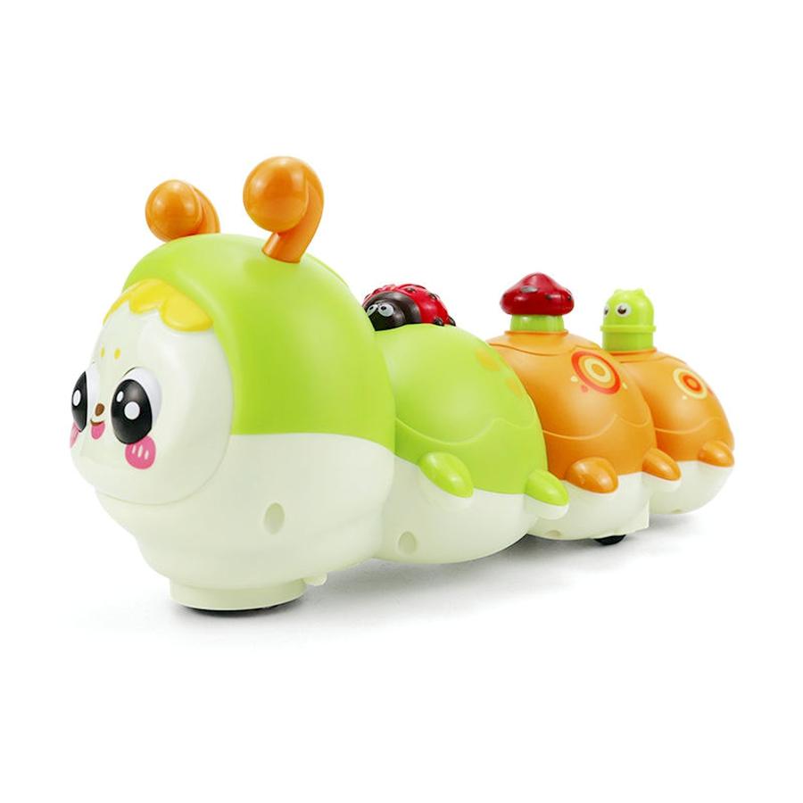 Montessori Electric Sensory Crawling Caterpillar Toys Christmas Gift For Toddler With Music And Light 1-3 Years Tummy Time Toy