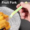 6 Pcs Stainless Steel Fruit Fork Set for Kids Mini Food Picks for Fruits Cakes Desserts Reusable Stainless Steel Household Tableware