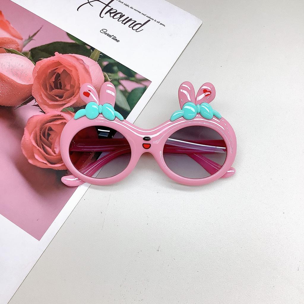 Модные детские очки Bunny Cute Bow Girl Baby Солнцезащитные очки для мальчиков и девочек Весенние прогулки Подиум Круто