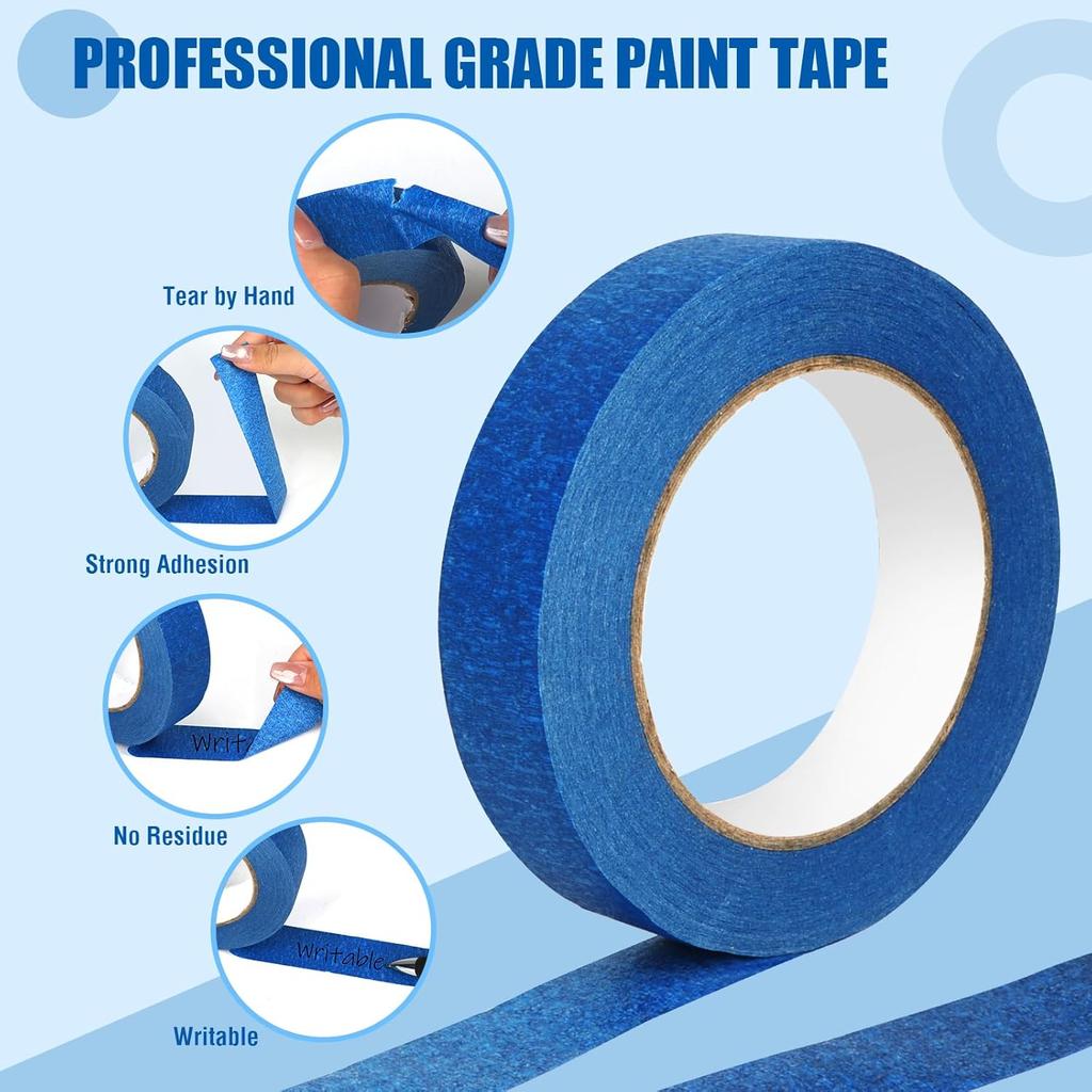 Blue Masking Tape, Decorative Grout Stickers, Protective Tape, Car Paint Masking, Furniture Paint, Colored Writable Tape