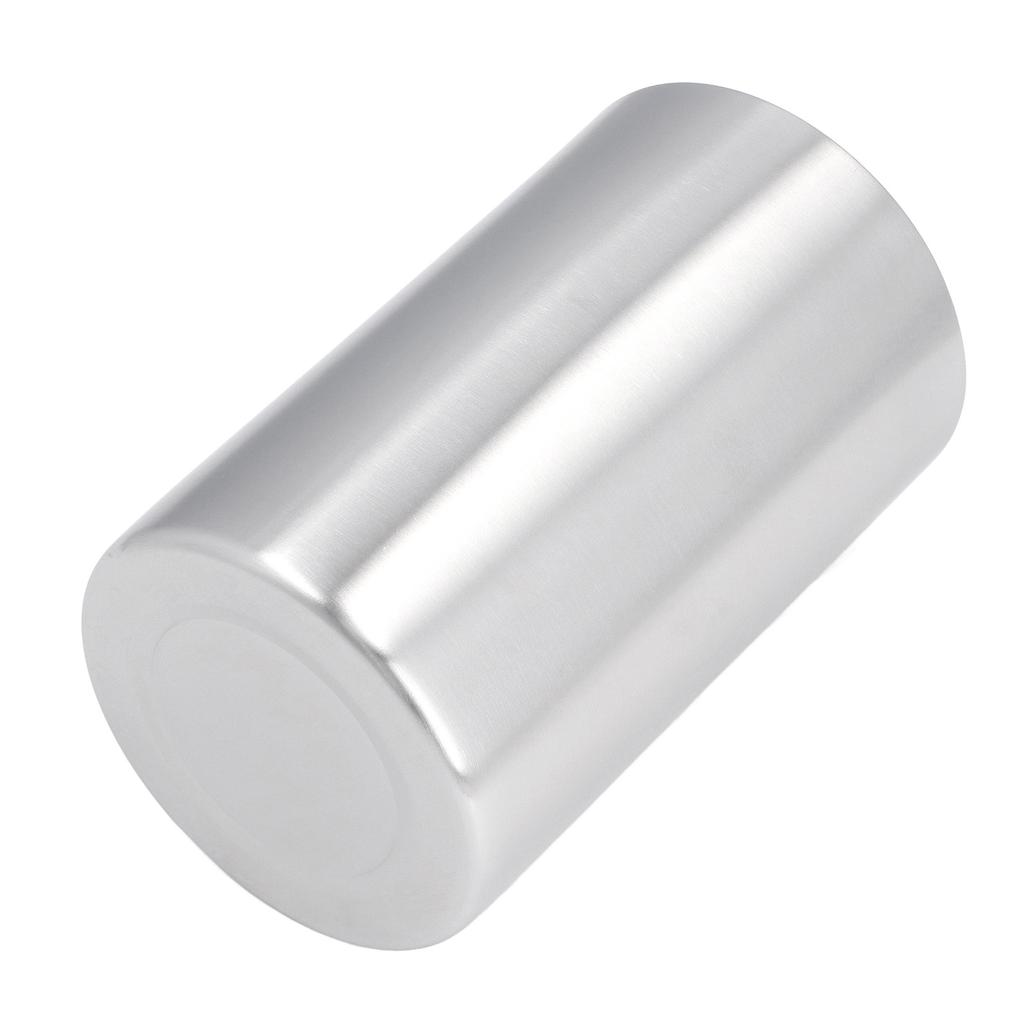 Wine Bucket Slim Straight Shape Silver Double Stainless Steel Contemporary Style Wine Bottle Cooler