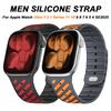 Силиконовый ремешок для Apple Watch Ultra 3 2 1 49 мм Магнитный ремешок для Iwatch Серии 11 10 9 8 7 6 5 4 SE3 46мм 45мм 44мм42мм Мужской браслет