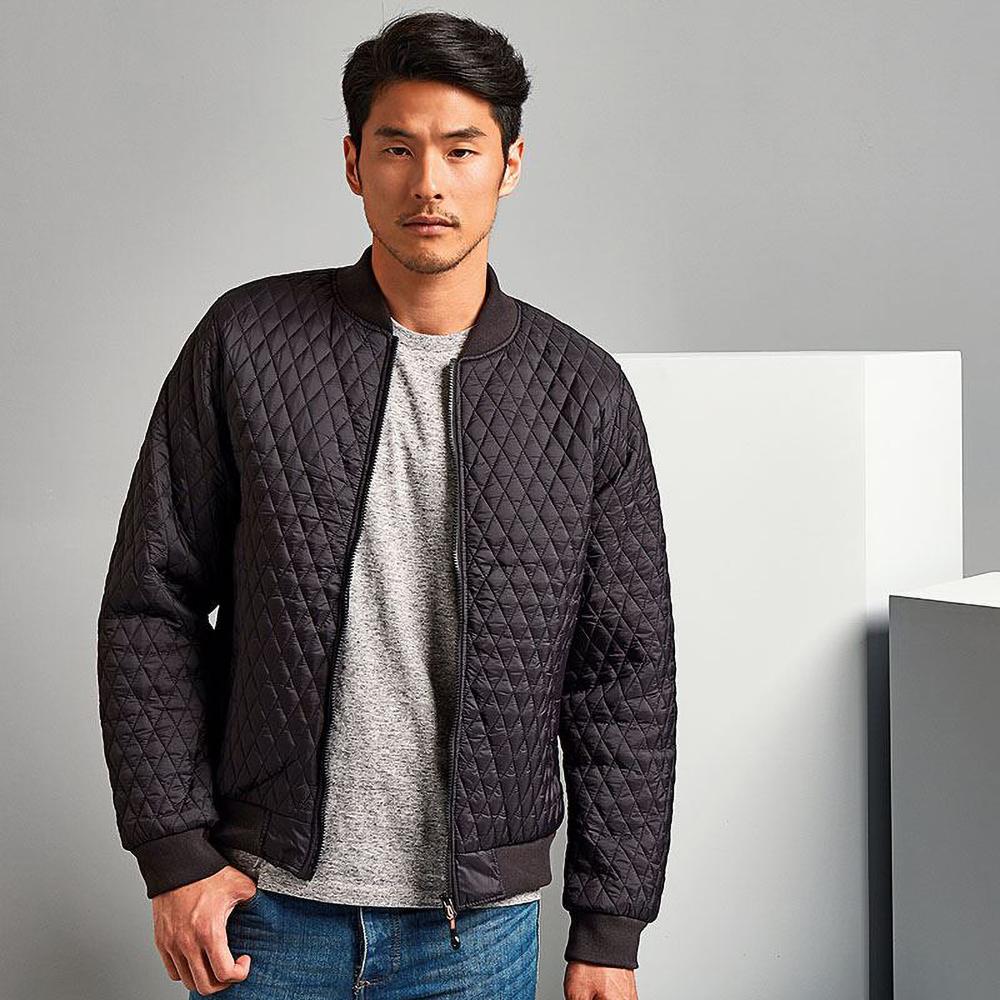 2786 Мужская стеганая летная куртка на молнии