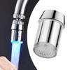 Luminous Changing LED Faucet Color Light Changing Blinking Temperature Control Water Faucet Kitchen Faucet Sprayer