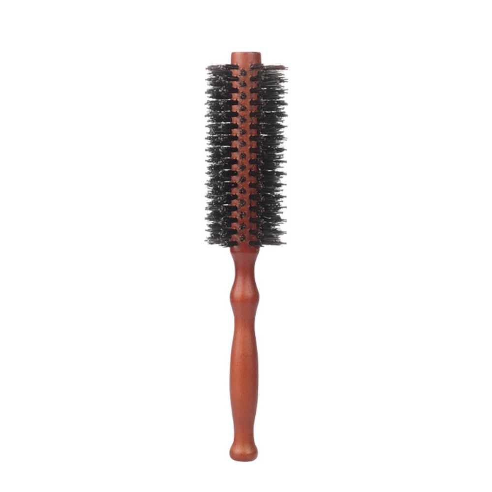 Hair Brush Small Round Brush Wooden Handle Hair Curly Comb New Blow Drying Brush Home