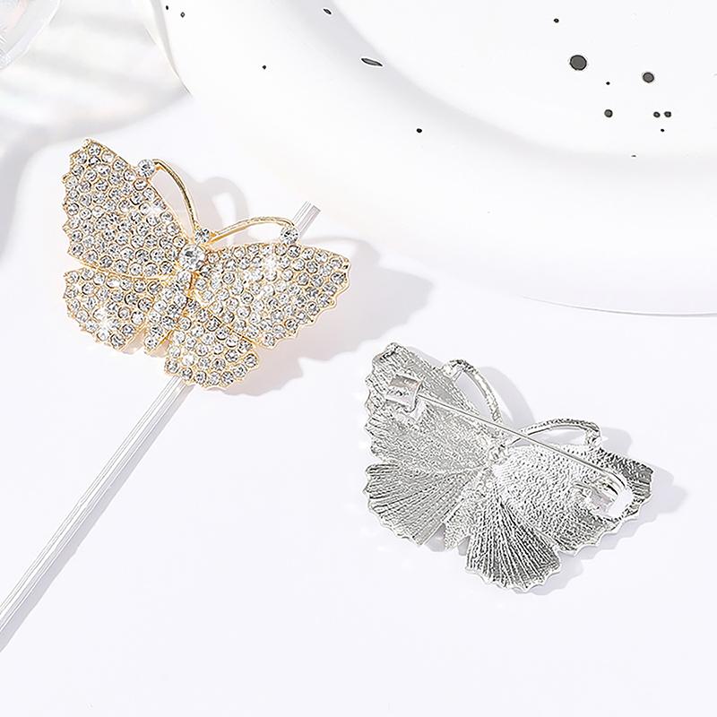 Легкая роскошная милая брошь-бабочка для женщин, модное пальто, платье, корсаж, свадебная вечеринка, ювелирные украшения, аксессуары для декора