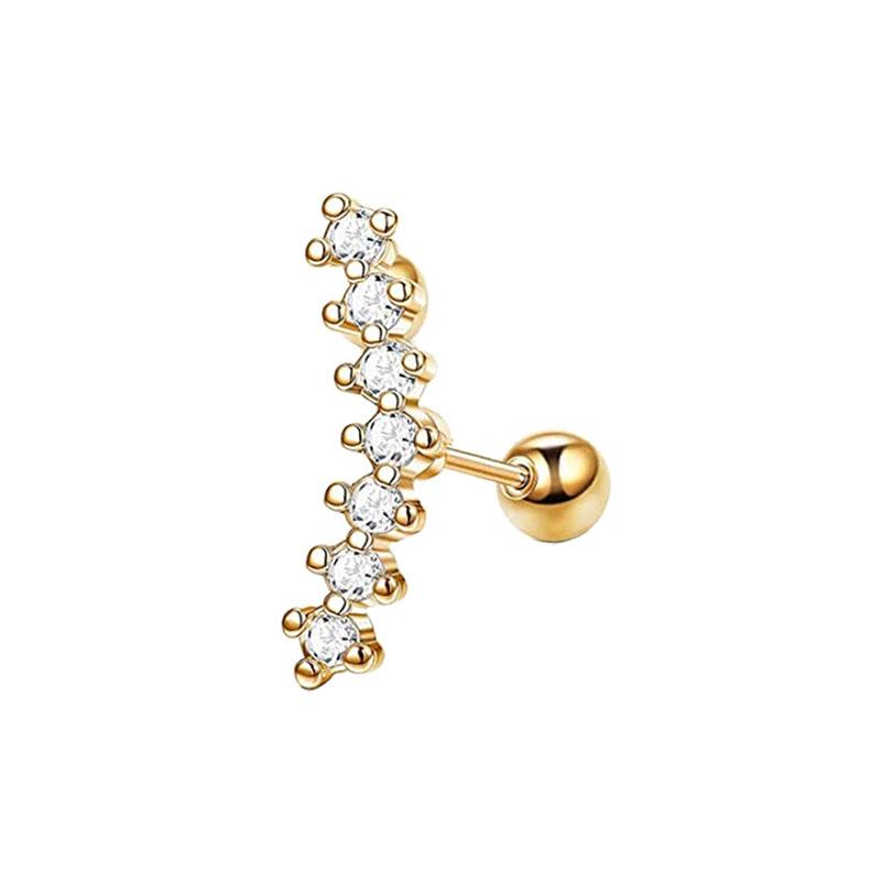 Модные унисекс серьги для пирсинга козелка серьга-лабрет гвоздик мочка носа ухо цветок для губ плоская спираль для хряща 1 шт крестообразное украшение кристалл ракушка