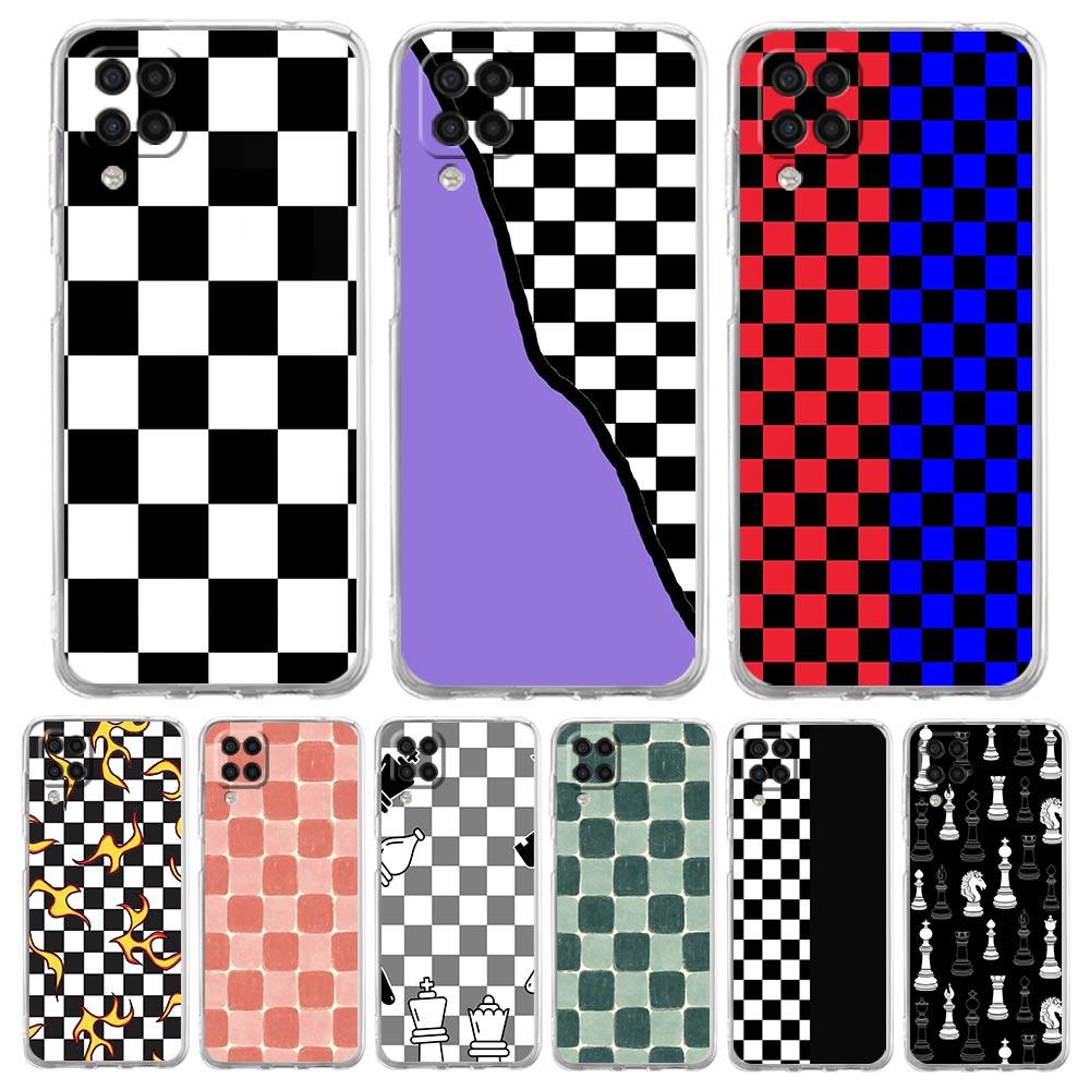 Чехол для телефона Samsung Galaxy A13 A33 A35 A55 A73 A53 A23 A51 A71 A21S A72 A31 A41 A05s A03S A15 A25 5G Чехол шахматная доска искусство