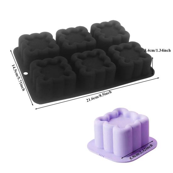 Silicone Cake Mold Square Heart Shapes Mousse Chocolate Desserts Mold Cake Pan Muffin Mold Flexible Baking Tools