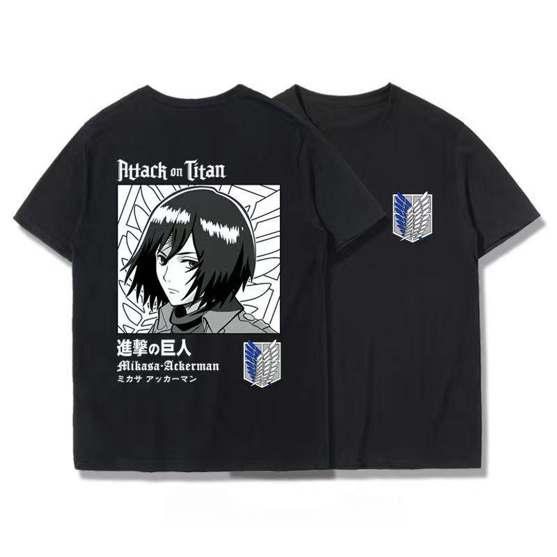 Japanese Anime T Shirt Scouting Legion Clothes Shingeki No Kyojin Tee Shirt Attack On Titan Giant Short-sleeve T-shir Men Women