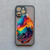 2D печать с изображением пейзажа Чехол для телефона Для iPhone 16 14 Pro 13 Mini 15 7 8 Plus SE2 XS X XR 12 Pro Max Креативная задняя крышка с горами