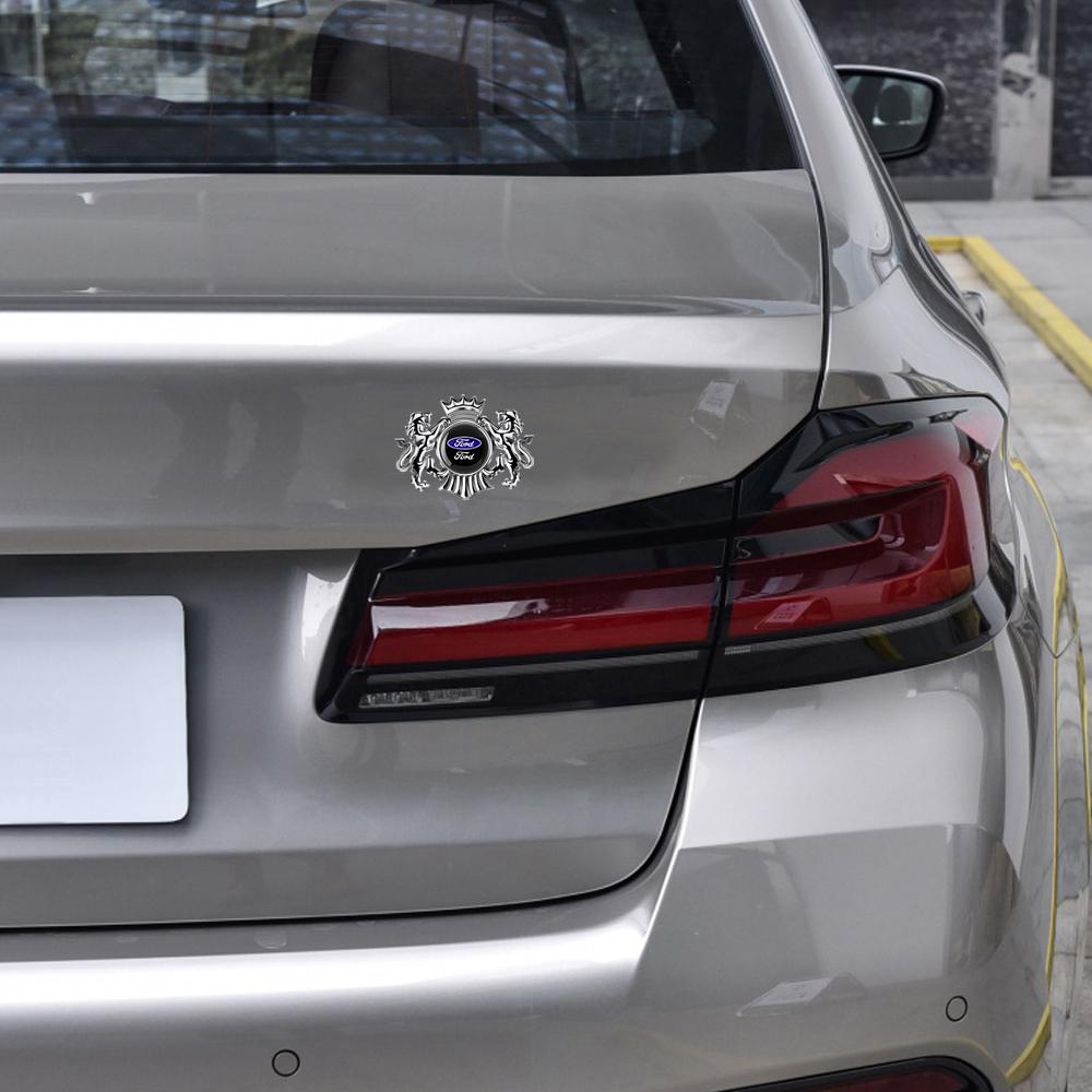 3D Styling Car Body Side Trunk Fender Mark Metal Sticker Accessories For Ford Ranger Focus Kuga Mustang MAX Transit Mondeo F150