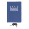 Mini Safe Box Simulation Book Security Money Jewelry Box with Lock Keys for Home OfficeBlue