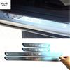 4 шт./НАБОР Нержавеющая сталь для 2009-2014 VAUXHALL ASTRA J Ультратонкое Порог двери автомобиля Педаль Накладка на порог с подсветкой