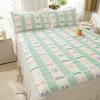 Stylish Latex Cooling King Summer Quilted Bedspread Single Double Women Bed Cover Sleeping Mat Washable Soft with 2 Pillowcases