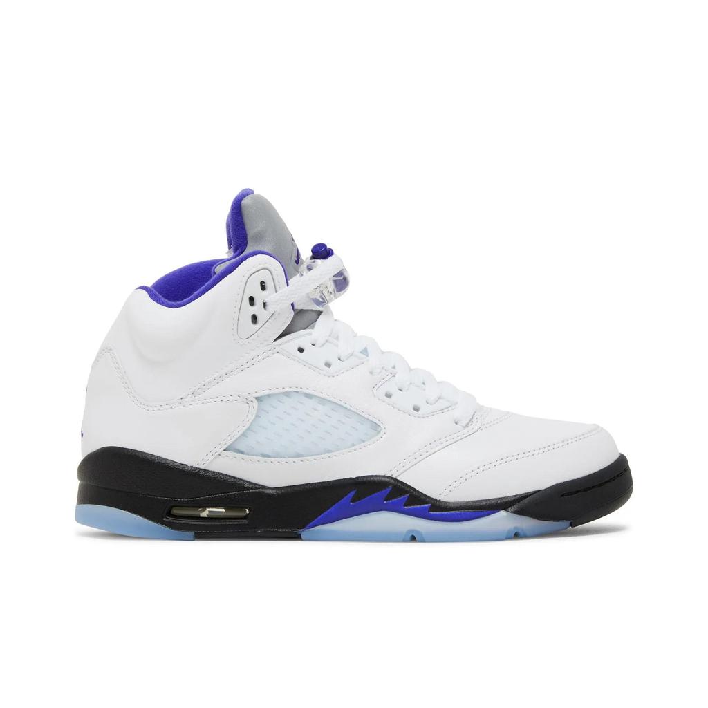 Air Jordan 5 Retro Grade School 'Concord' (Unisex) White / Dark Concord / Black Kids' Basketball Shoes 440888 141