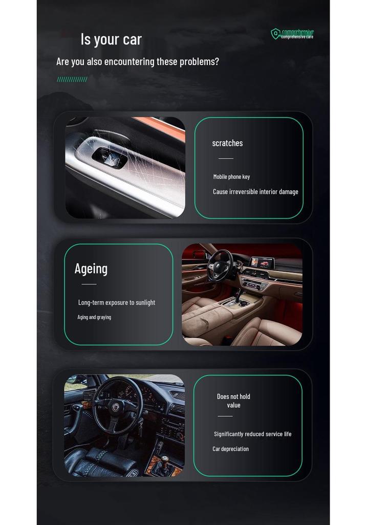 Прозрачная ТПУ пленка для интерьера для GAC Aion V Plus 2021-2025, консоль и дверные панели