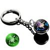 Spherical Luminous Crystal Zodiac Keychain - Virgo & Leo