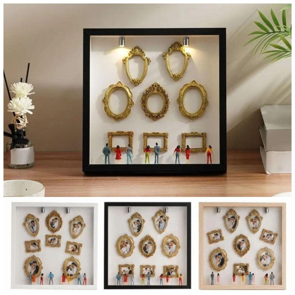 DIY Мини-музей Силуэтная коробка Креативная миниатюрная фоторамка Подарок на День святого Валентина