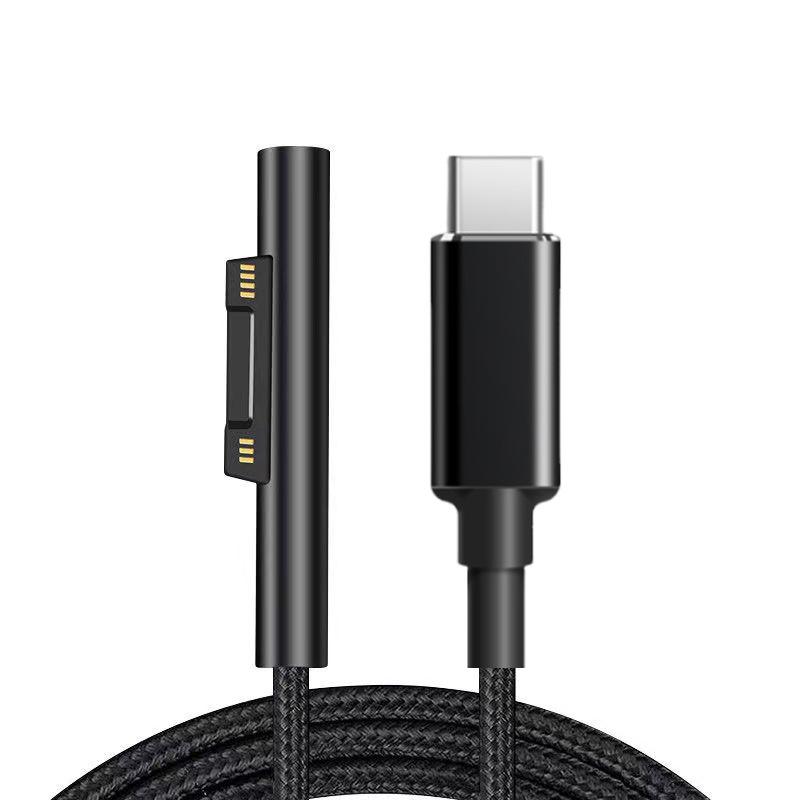 Кабель для быстрой зарядки USB-C для Microsoft Surface Pro/Book/Tablet мощностью 65 Вт