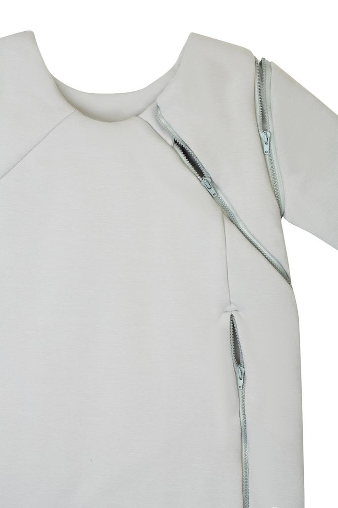 Sleeping Bag With Detachable Sleeves Grey