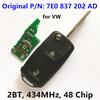 Дистанционный ключ с 2 кнопками для автомобиля Volkswagen TRANSPORTER AMAROK, вход без ключа/434 МГц/7E0837202AD/ID48 чип/7E0 837 202 AD 5FA 010 185-02
