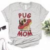 Pug tshirts Women summer t shirt female anime comic clothing