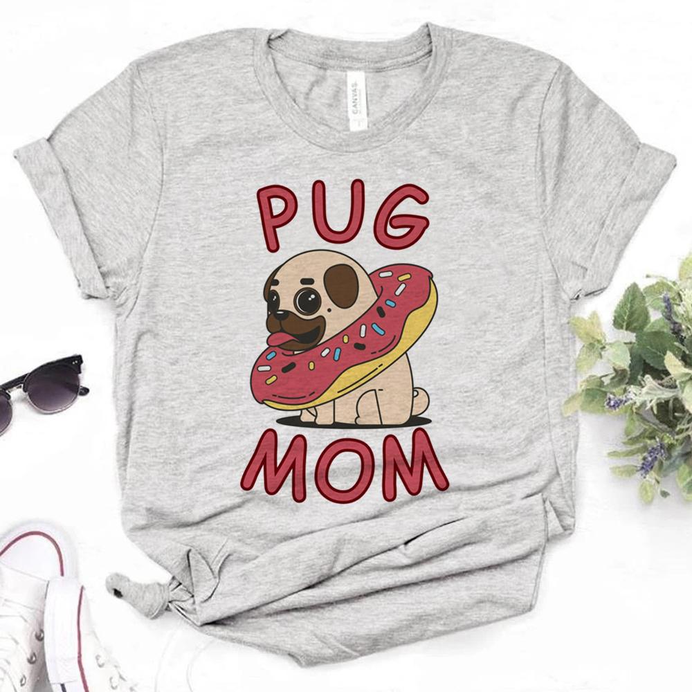 Pug tshirts Women summer t shirt female anime comic clothing