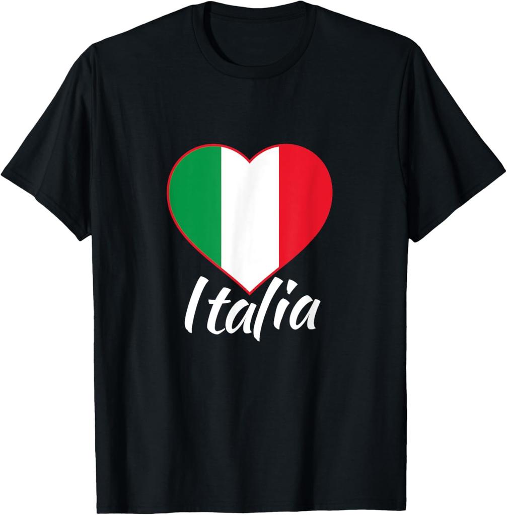 ITALIA T-shirt - I Love Italy - Italian Heart - Italian Flag