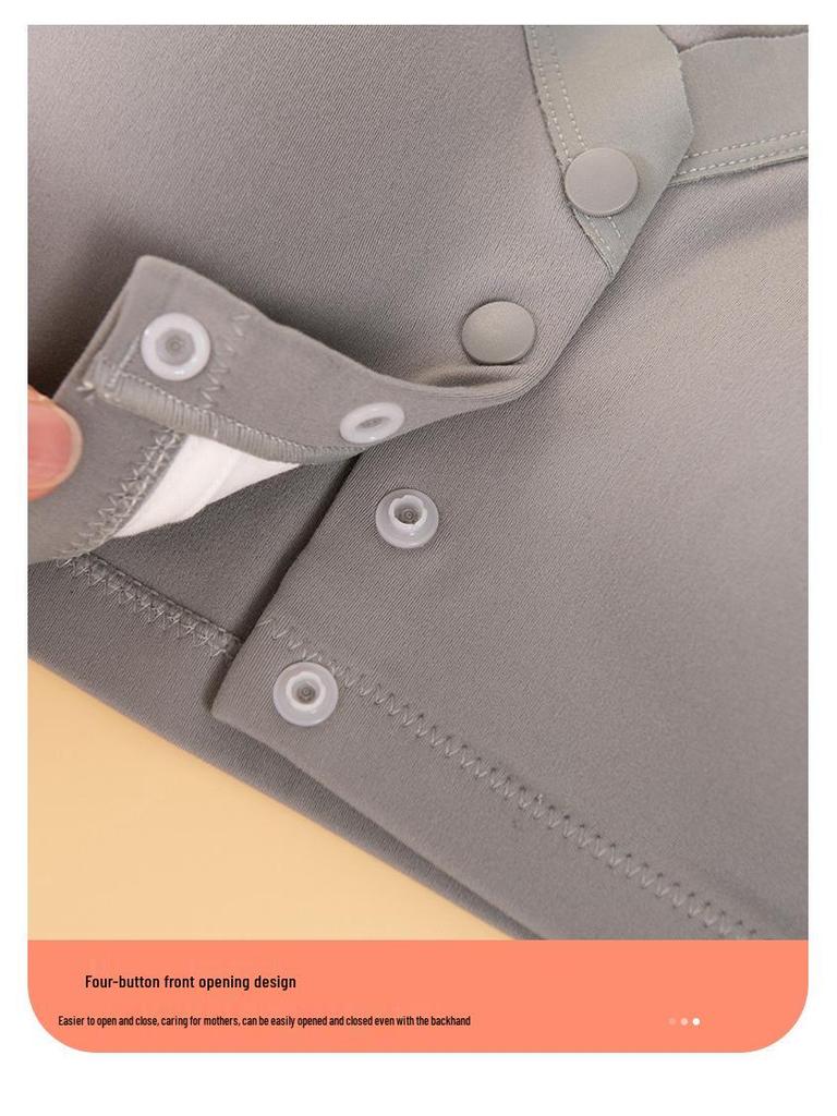 Женский бюстгальтер с передней застежкой без косточек - Теплый, Дышащий, Удобный, Зимний пуловер с начесом, Большого размера