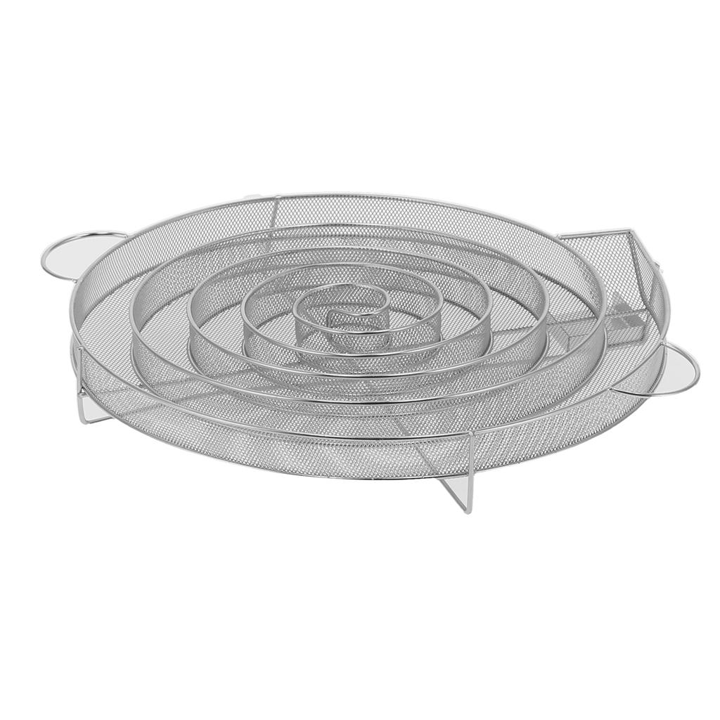 Round Shape Cold Smoke Generator Barbecue Net Stainless Steel Smoker Tray Bacon for Smoked Meat