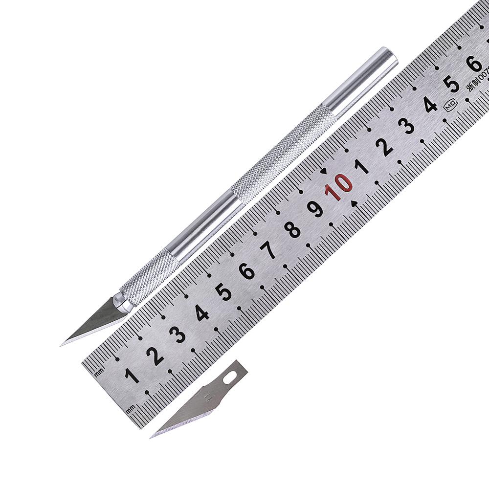 Металлический скальпель, нож, набор инструментов, противоскользящие лезвия, гравировальные ножи для поделок, печатная плата мобильного телефона, хобби, ремонт, ручные инструменты