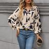 Весенняя новая женская рубашка с длинным рукавом с принтом, одежда в корейском стиле, блузка, женские топы