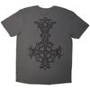 Ghost Unisex Adult Grucifix Chrome Logo Back Print T-Shirt